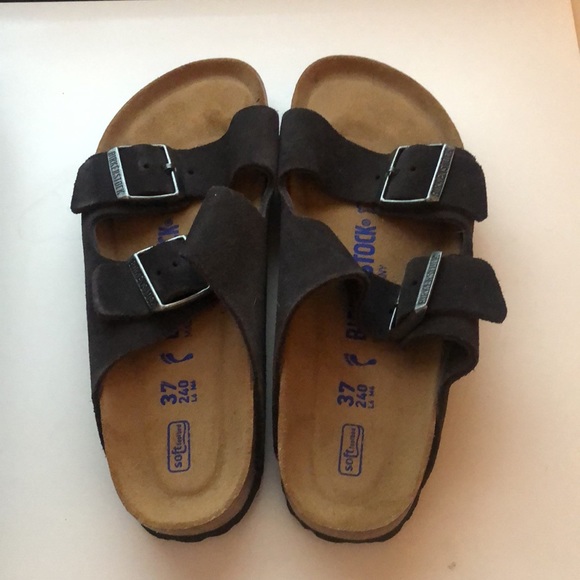 Velvet grey Arizona Birkenstock! - Picture 4 of 6